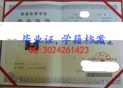 上海立达职业技术学院毕业证样本