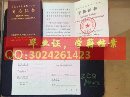 河北省新版高级资格证书职称证书