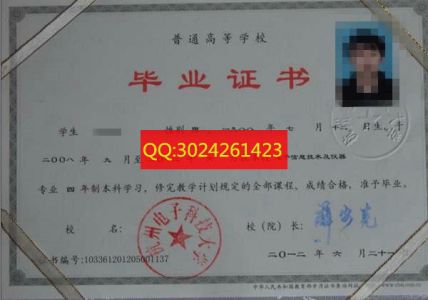 杭州电子科技大学2012年本科毕业证样本图